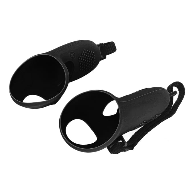 VR Controller Siliconen Grip Covers Stabiel Voorkomt Slippen Beschermende Siliconen Grip Covers met Verstelbare Controller Hand zwart