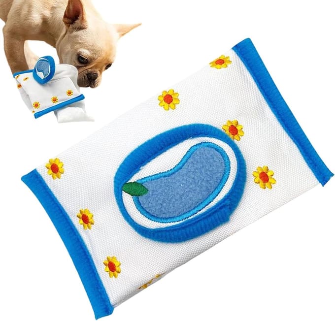 Snuffel Speelgoed - Honden Puzzel - Mentale Stimulatie - Interactief Ontwerp - 15x9x3 cm - Grijs