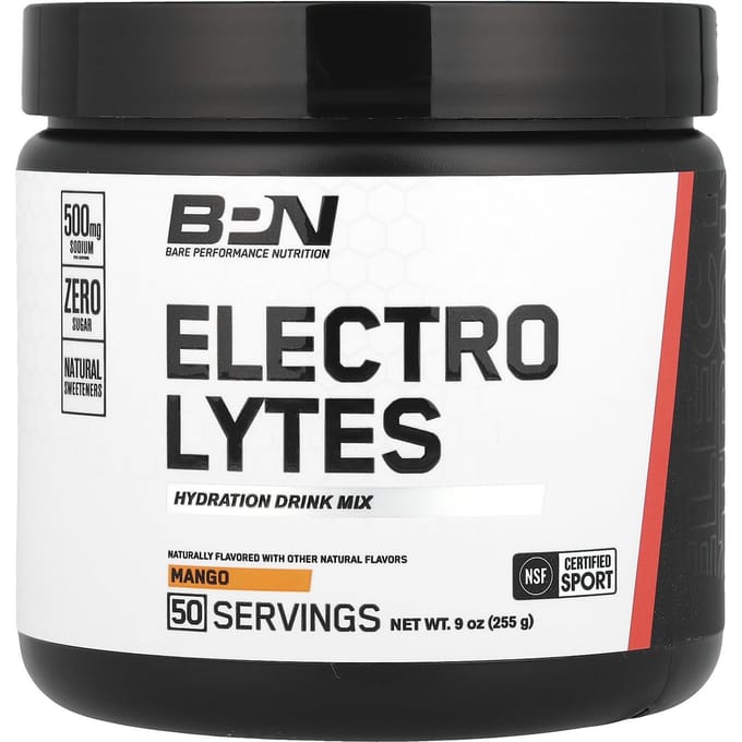BPN, Elektrolyten, Rehydratiedrank Mix, Mangosmaak, 9 oz (255 gr)