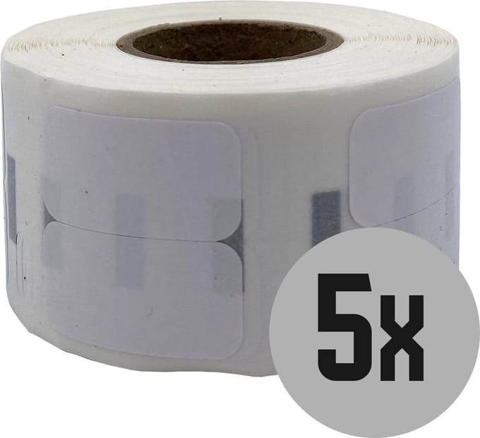DULA Dymo Compatible labels - Verwijderbaar - Wit - 11353- S0722530 - Kleine multifunctionele etiket