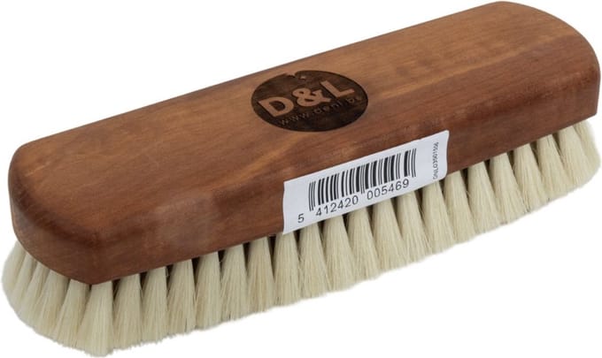 D&L Schoen Opblinkborstel - Pear Wood Oiled - Licht Geitenhaar