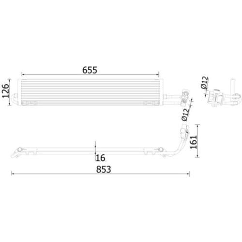 Olie radiator, automatische versnellingsbak  MAHLE CLC 234 000P