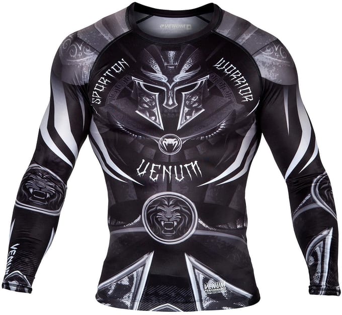 Venum Kleding Gladiator 3.0 Rashguard L/S Zwart Wit - M