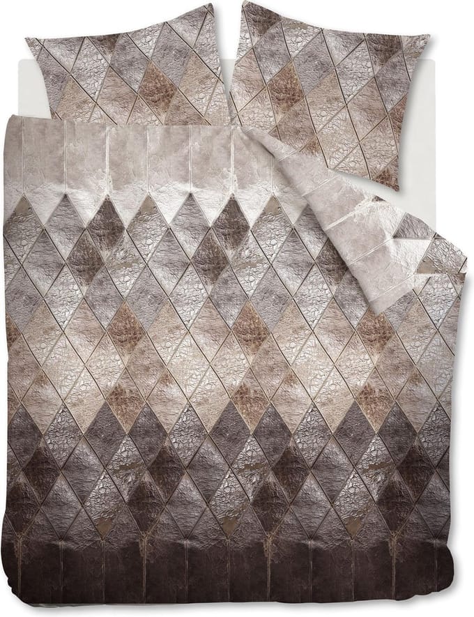 AHWM Leather Dekbedovertrek - Tweepersoons - 200x200/220 cm - Natural