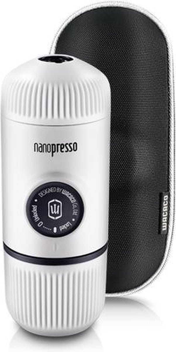 Wacaco Draagbare Koffiemachine Nanopresso Chill Wit + Koffiekoffer