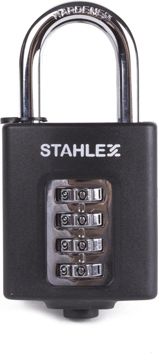 Stahlex Hangslot met cijfercode - 4-cijferig - Quick Reset - 50 mm - zwart