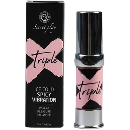 Secret Play TripleX Ice Cold Spicy - Stimulerend Middel - Verkoelt Eerst, Daarna Verwarmend Effect - 15ml