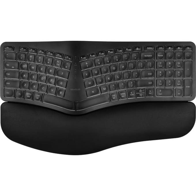 BlueBuilt Draadloos Ergonomisch Bluetooth Toetsenbord QWERTY