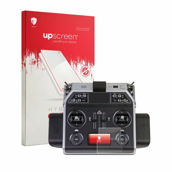 upscreen - Screenprotector voor Graupner MC-26 HOTT - Folie Beschermfolie Beschermglas transparant