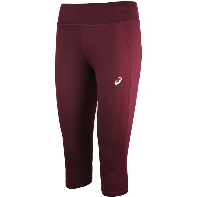 Asics 3/4 dames legging bordeauxrood