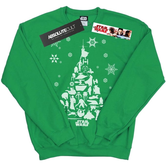 Star Wars Heren Kerstboom Sweatshirt (Iers Groen)