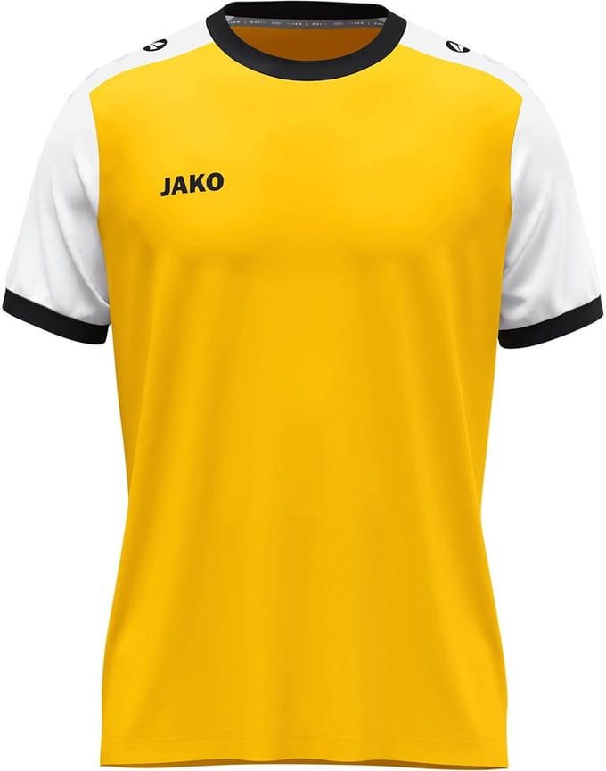 Jako Dynamic Shirt Korte Mouw Kinderen - Geel / Wit / Zwart | Maat: 152