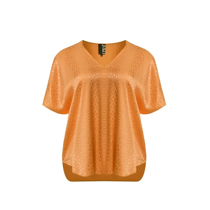 V-halsblouse in viscose dames Mat Fashion