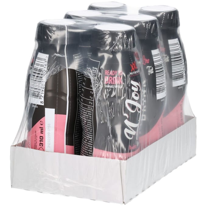 XXL Nutrition - N'Joy Protein Drink - Aardbei - Protein Drink - 6 Pack