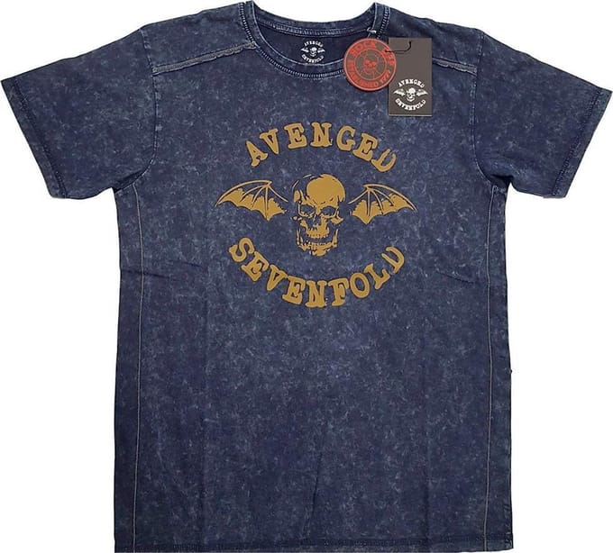Avenged Sevenfold - Logo Heren T-shirt - M - Blauw
