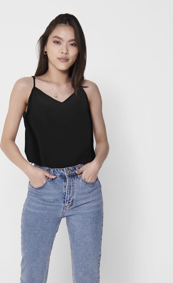 JDY - JDYSTARR LIFE EASY SINGLET WVN DIA - Dames - Tops