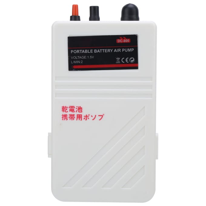 Aquarium Luchtpomp Draagbare Elektrische Noodbatterij Zuurstofpomp 1.5V voor Vissen white