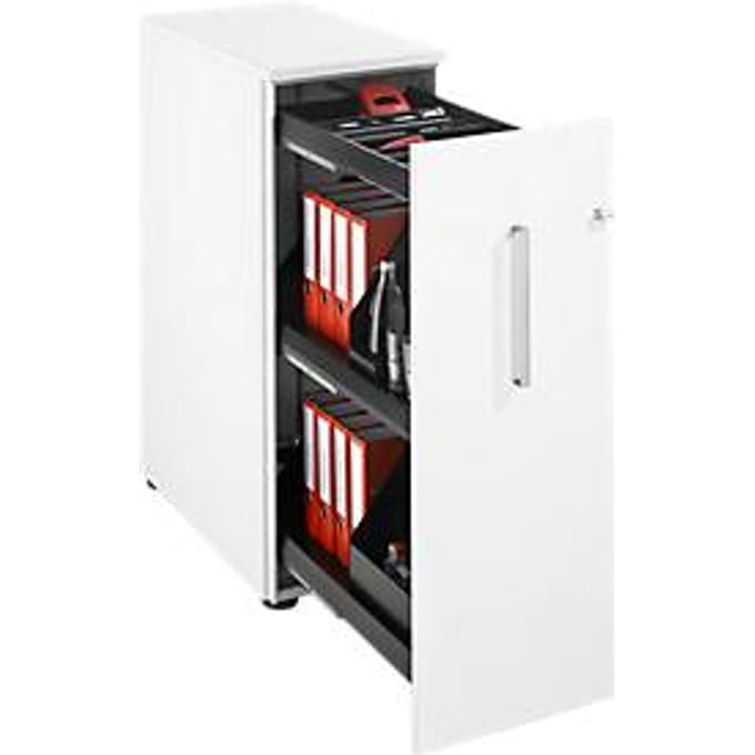 Schäfer Shop  Genius Hoog ladeblok, B 435 x D 800 x H 1296 mm, wit/wit