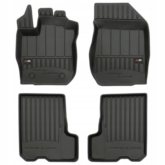 FROGUM 3D - Automatten Set - Perfecte Pasvorm - Geurloos TPE - Hoge 6cm Rand
