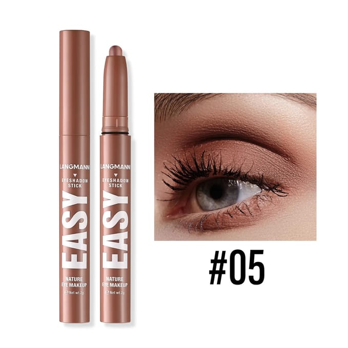 Metallic Parelmoer Oogschaduw Stick Shimmer Blauwe Oogschaduw Verhelderende Highlighter Oogschaduw Pen Waterdichte Eyeliner Make-up