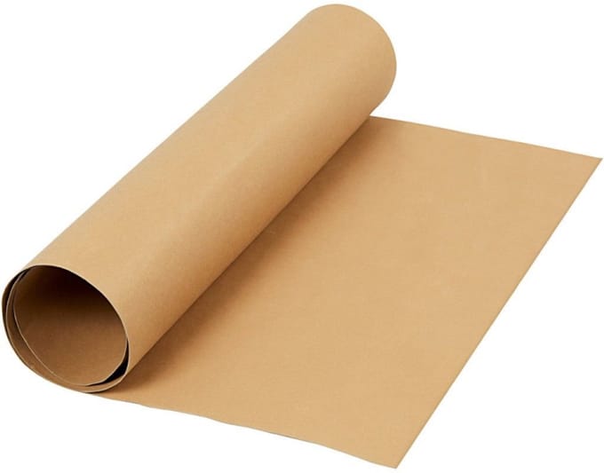 Faux Leather Papier, b: 50 cm, 350 g/m2, 1 m, lichtbruin