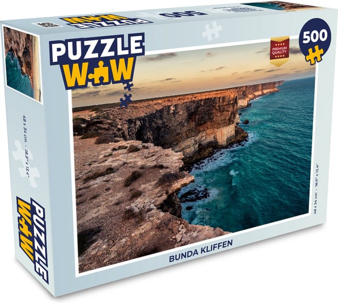 Puzzel Bunda kliffen - Legpuzzel - Puzzel 500 stukjes