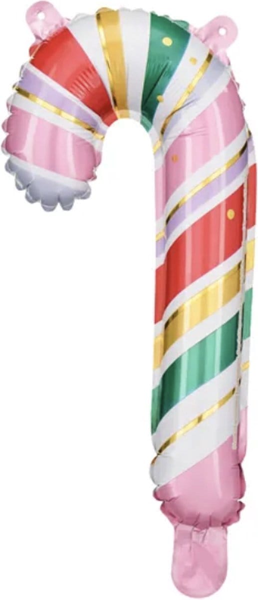 Partydeco - Kerst Folieballonnen Candy Cane mix - 5 stuks