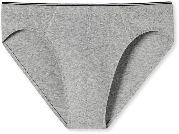 SCHIESSER 95/5 slip (1-pack) - heren superminislip biologisch katoen grijs-melange