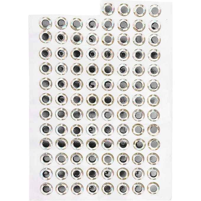 100 stuks 10mm Kunstmatige Visogen Visogen Sticker Visaccessoires Tackle Vislokmiddel white