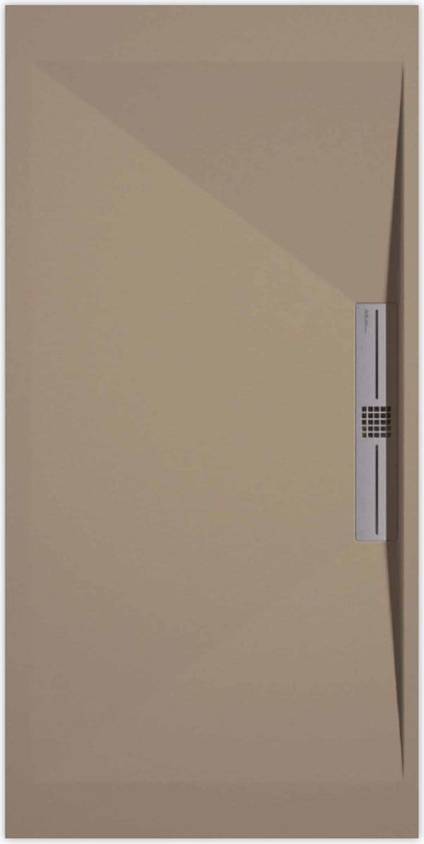 Sanifun douchebak Stone Side Moka Smooth 1400 x 800 S