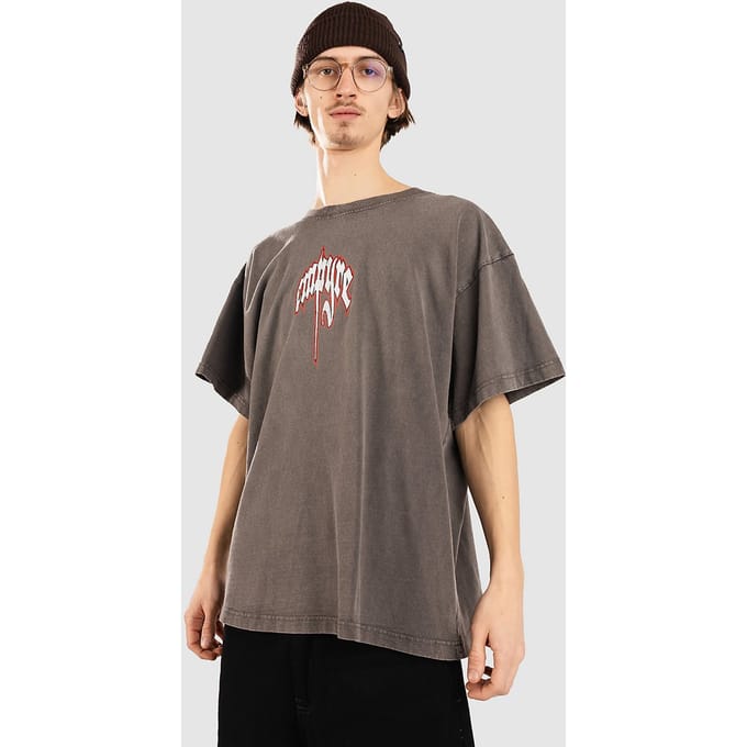 Empyre Leave Me Alone Boxy T-Shirt grijs