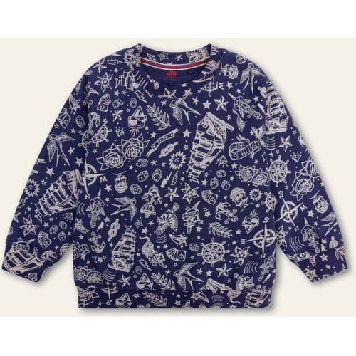 Oilily Hutt Sweater- maat98/3T Patriot Blauw