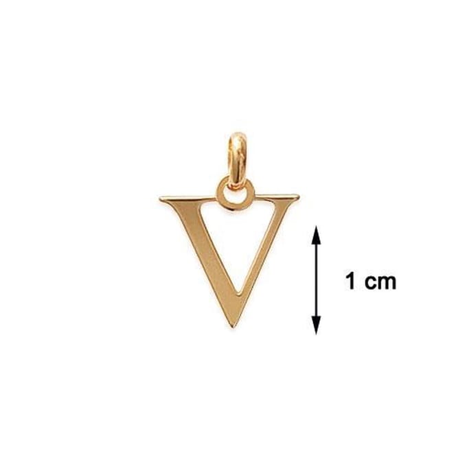 Blinx Jewels Vergulden Hanger Letter V