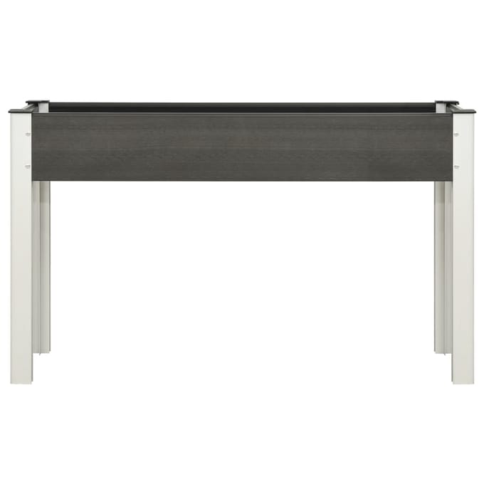 vidaXL - Plantenbak - verhoogd - 120x40x75 - cm - HKC - grijs