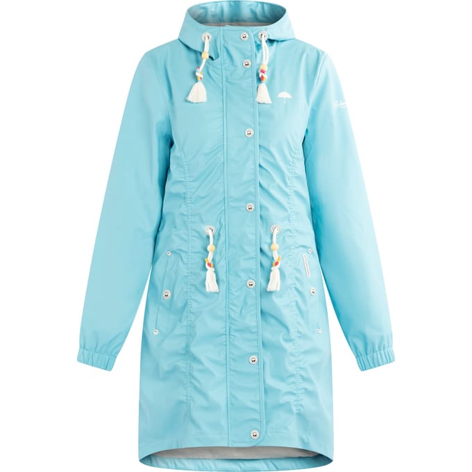 Schmuddelwedda Mackintosh bridgeport Dames DONKER AQUA-280