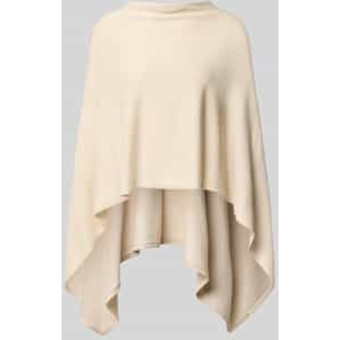 Dikke gebreide poncho voor dames COMMA