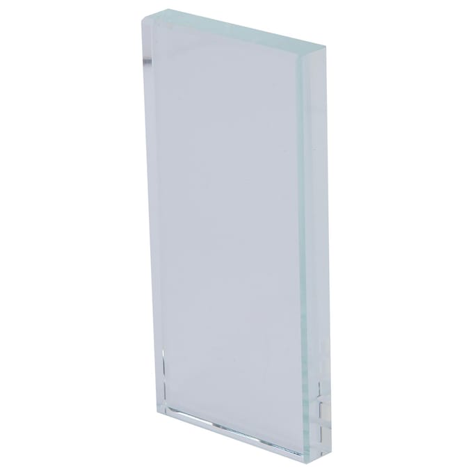 Nagelkunst Paletten Kleurmenging Glas Rechthoek Make-up Mengen Nepwimper Lijm Houder white
