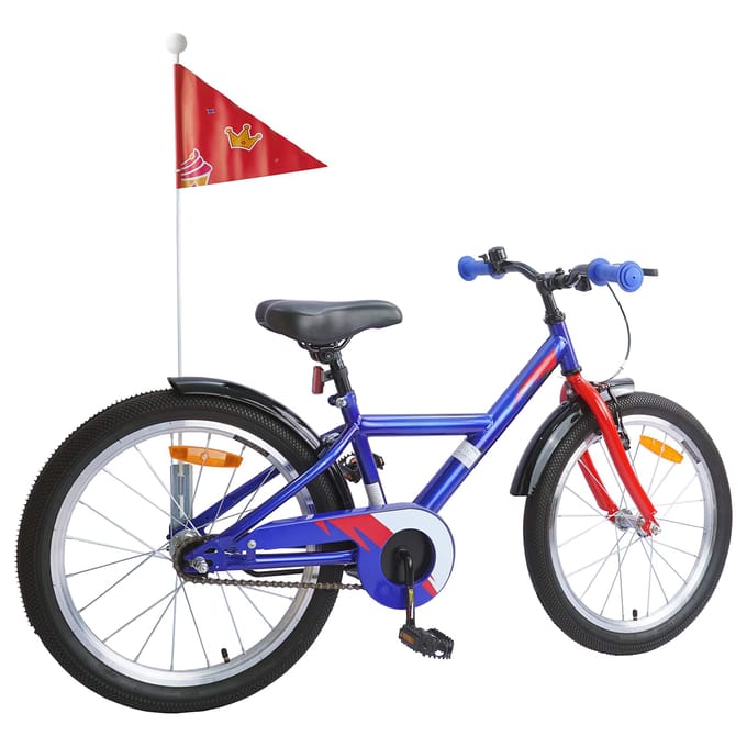 vidaXL - Kinderfiets - 18 - Inch - voor - 5-7 - jaar - oud - Donkerblauw