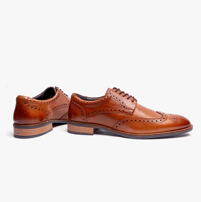 Hush Puppies Dustin Heren Brogue Schoenen Tan