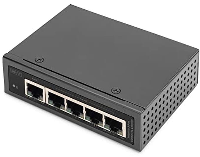 PoE Extender - Netwerk Switch - Netwerk Uitbreiden - 5 Poorten Gigabit - 10.4 cm - Zwart