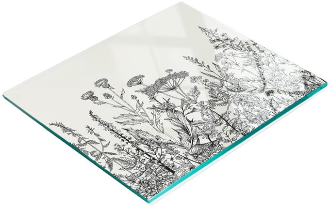 Gehard multifunctioneel decoratief bord met wilde bloemen, 60x52 cm