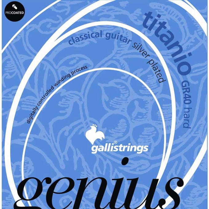 Galli GR40 Genius Titanio Klassieke Snaren - Hoge Spanning