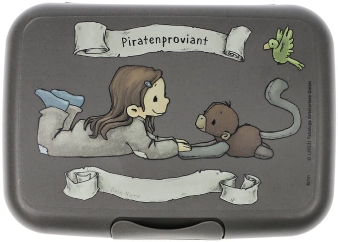 Goebel - Anouk | Lunchbox Piratenproviand | Kunststof - 18cm - 4 stuks