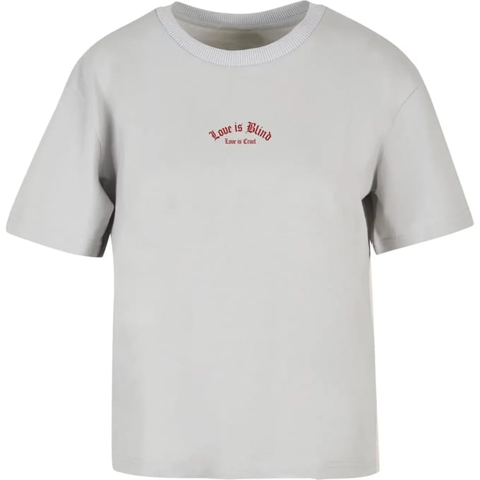 Dames-T-shirt Miss Tee Love Is Blind Love Is Cruel