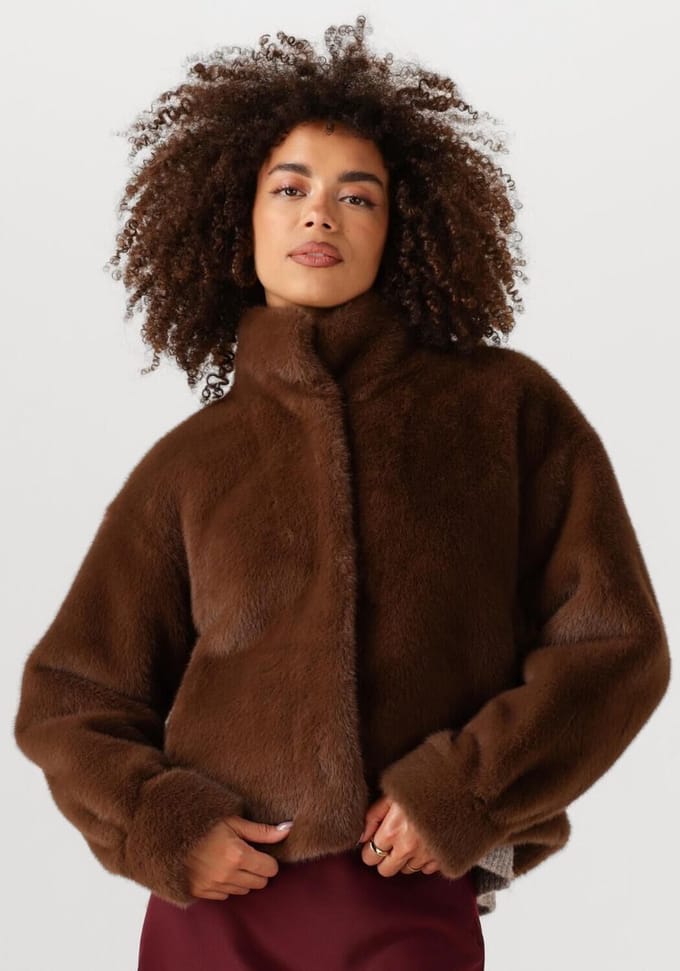 Moves Kara Jacket 4471 Jassen Dames - Winterjas - Bruin - Maat 42