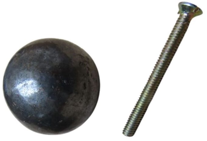 38mm Cannon Ball Cabinet Knob Large - Antique Iron