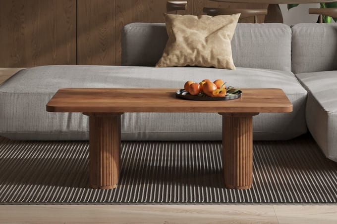Salontafel 'Jean' Mango Hout Lichtbruin