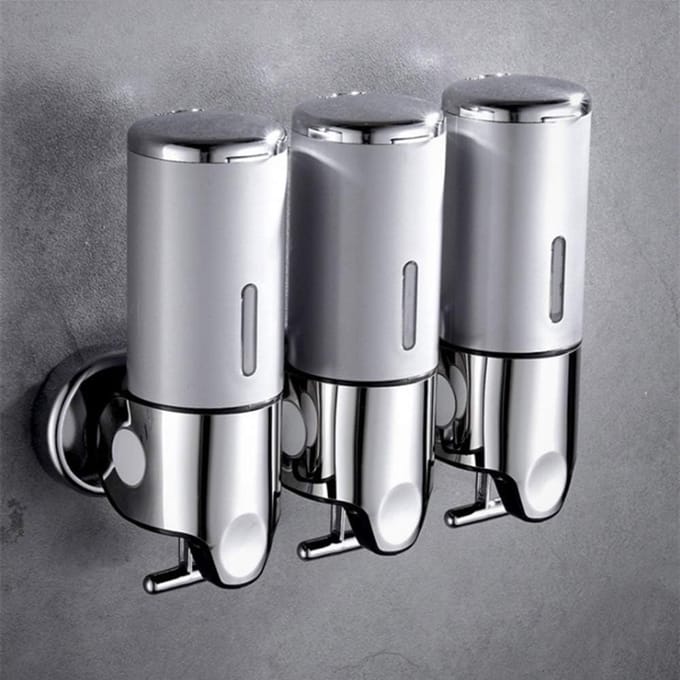 Zeepdispenser - Wandmontage - Zeepdispenser - Zeeppompje Hangend - 500ml - 3 Stuks