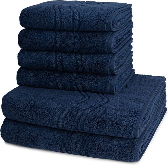 Ross Dames en Heren 4 X handdoek 2 X douchedoek - per set Cashmere feeling