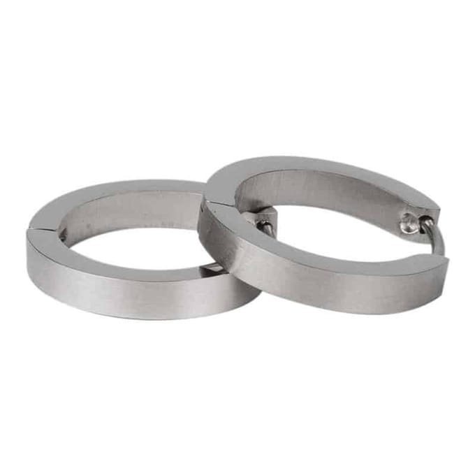 Kalli Oorringen Edelstaal Mat Zilver 1858 (18mm)